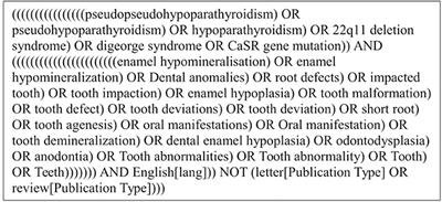 Dental Findings in Patients With Non-surgical Hypoparathyroidism and Pseudohypoparathyroidism: A Systematic Review